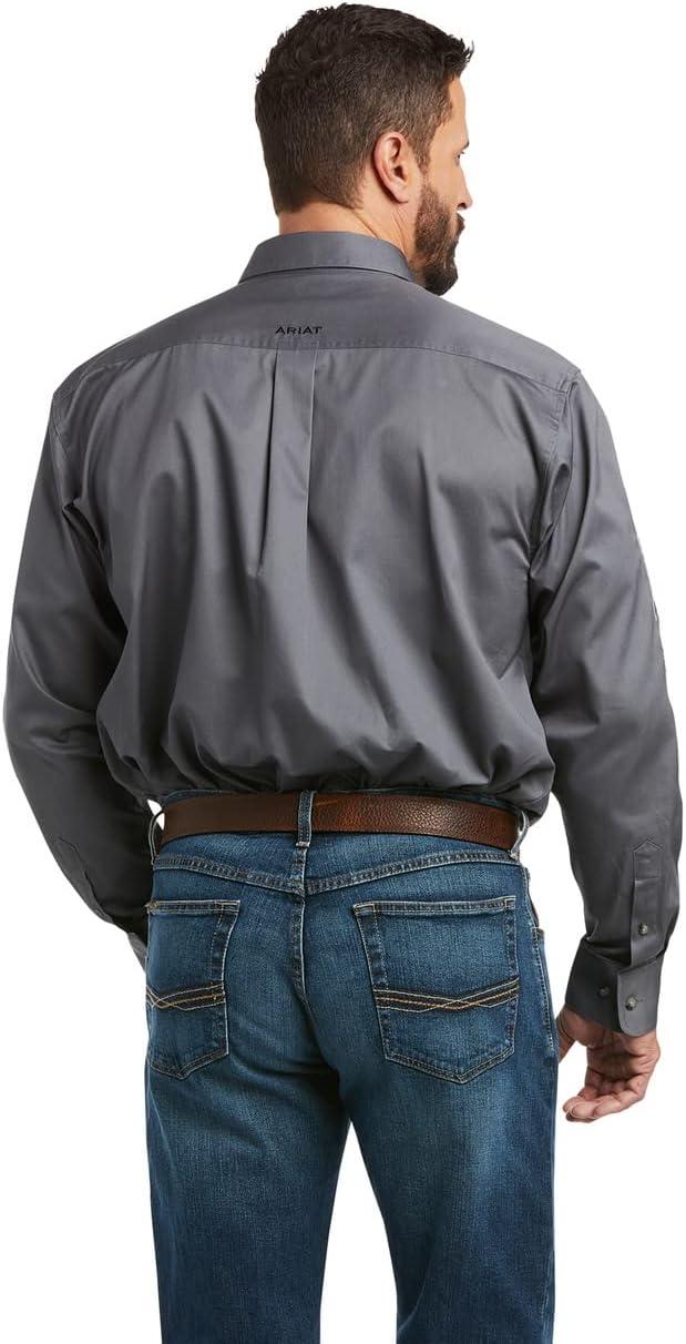 imageARIAT Male Team Logo Twill Classic Fit Shirt Sea Scape USA 3XLargeQuiet Shade