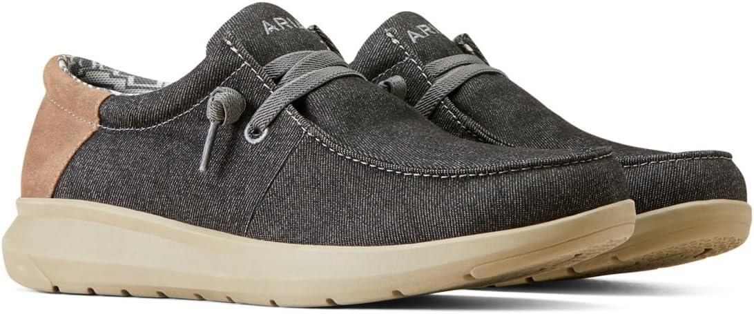 imageARIAT Mens Hilo Stretch SneakerDark DenimTan