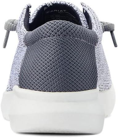 imageARIAT Mens Hilo Stretch SneakerDistressed WhiteDark Grey