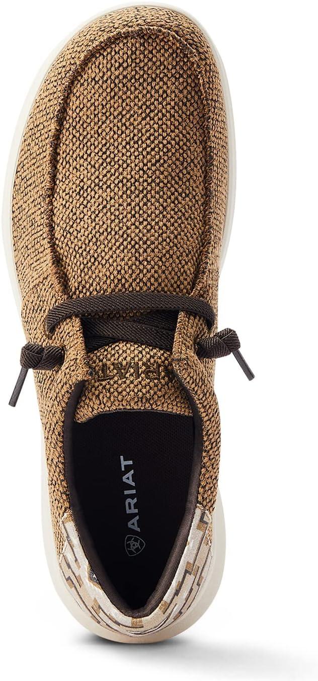 imageARIAT Mens Hilo Stretch SneakerHeathered SandCream Aztec Print