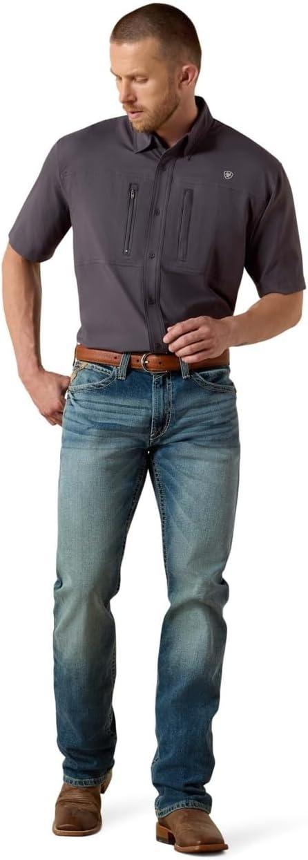 imageARIAT Mens M4 Low Rise Stretch Stockton Stackable Straight LegBlue