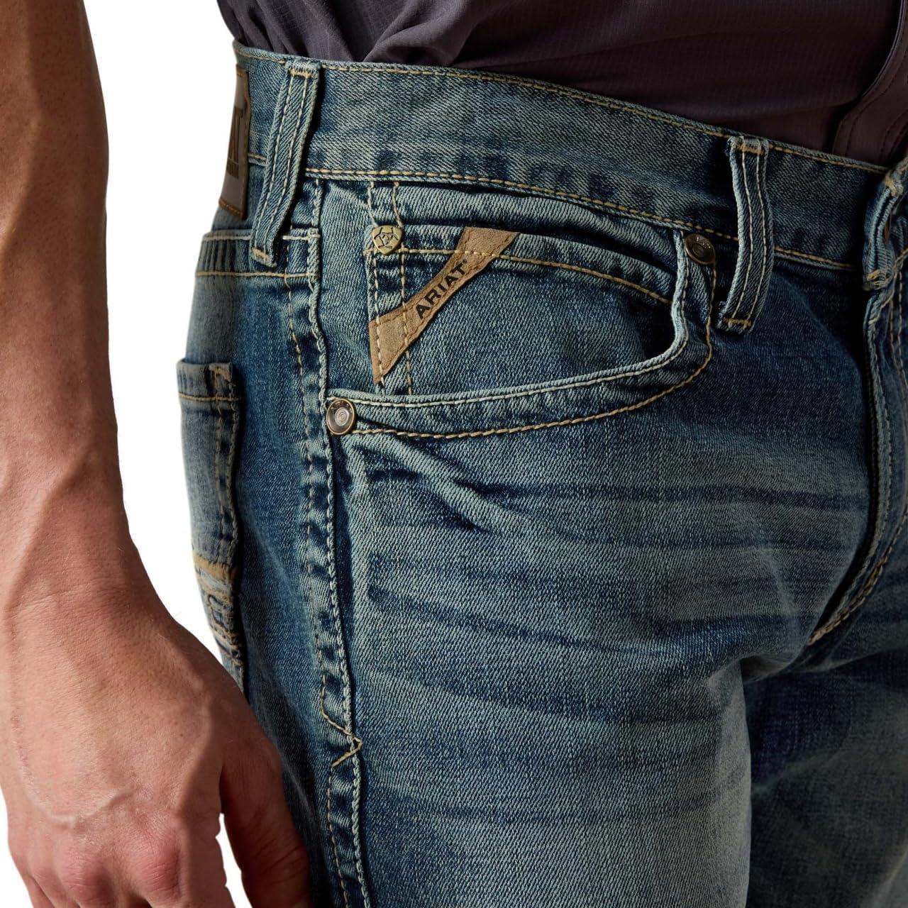 imageARIAT Mens M4 Low Rise Stretch Stockton Stackable Straight LegDakota