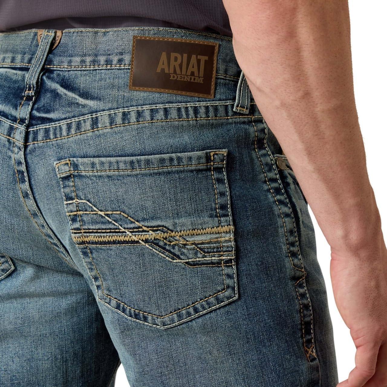 imageARIAT Mens M4 Low Rise Stretch Stockton Stackable Straight LegDakota