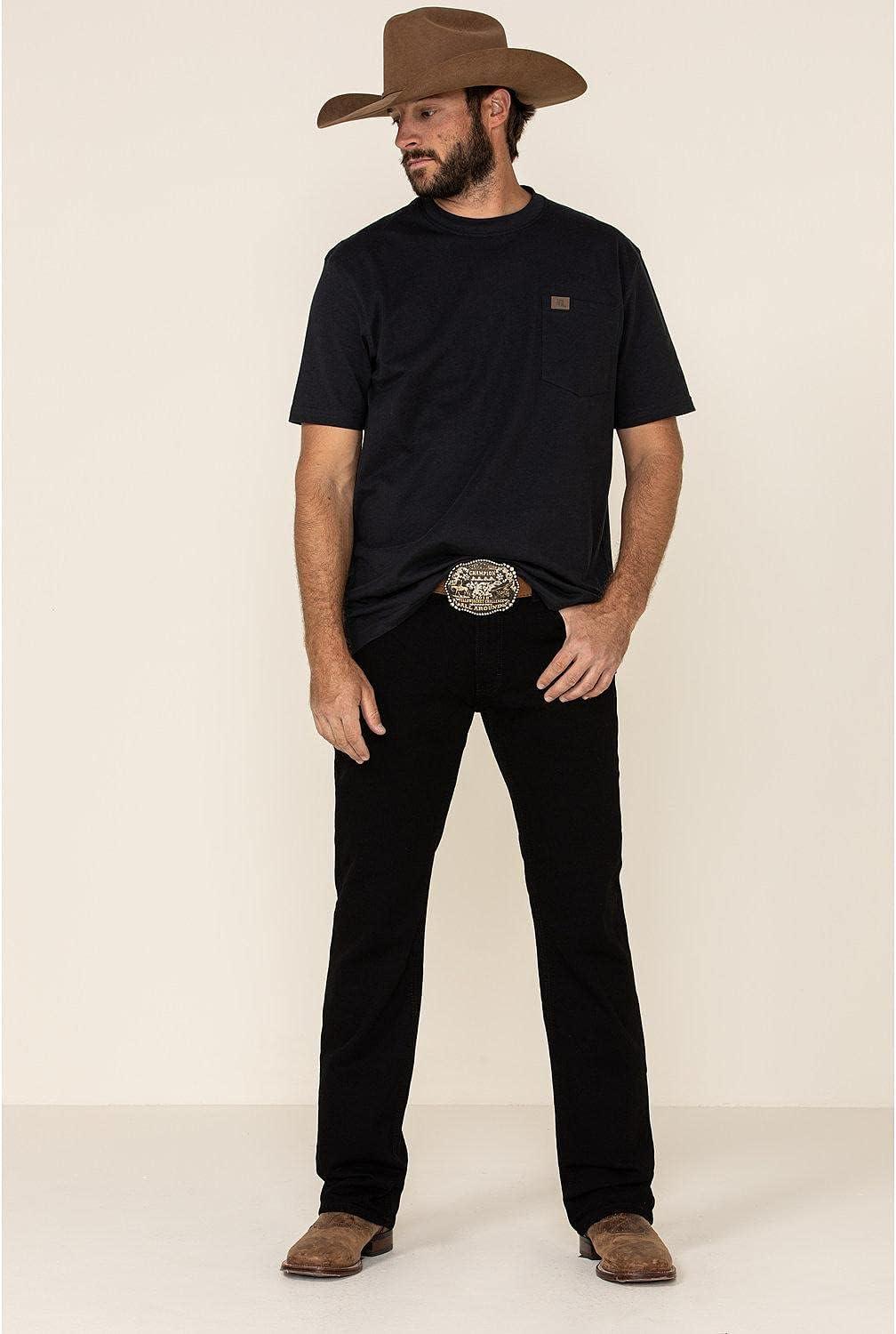 imageARIAT Mens M5 Slim Stretch Legacy Black Stackable Straight Leg JeanBlack