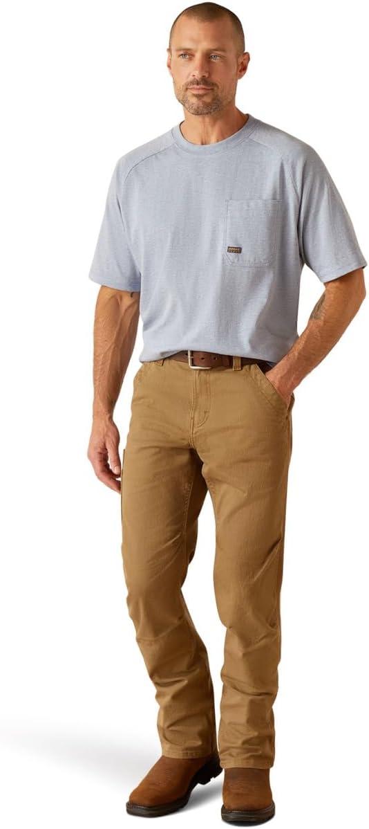 imageARIAT Mens Rebar Cotton Strong TShirtInfinity Heather