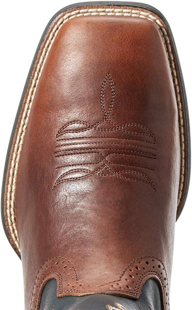 imageARIAT Sport Western Wide Square Toe Mens BootCognac CandyBlack