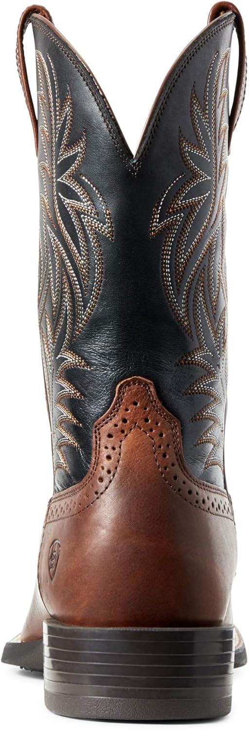 imageARIAT Sport Western Wide Square Toe Mens BootCognac CandyBlack
