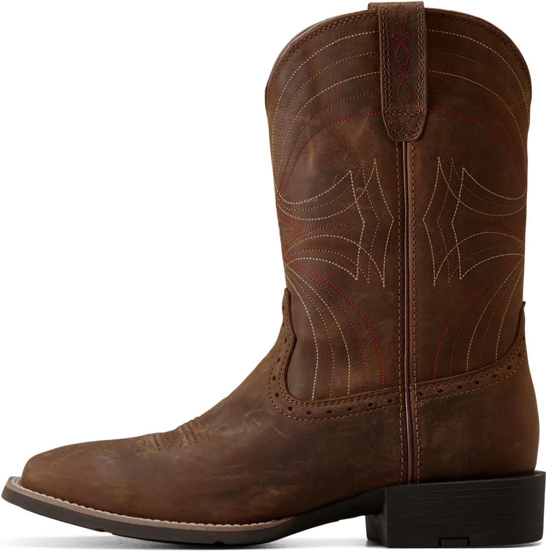 imageARIAT Sport Western Wide Square Toe Mens BootDistressed Brown