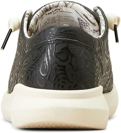 imageARIAT Unisex Youth Hilo ShoeBlack Floral Emboss