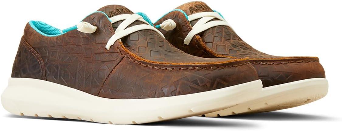 imageARIAT Unisex Youth Hilo ShoeBrown Blanket Emboss