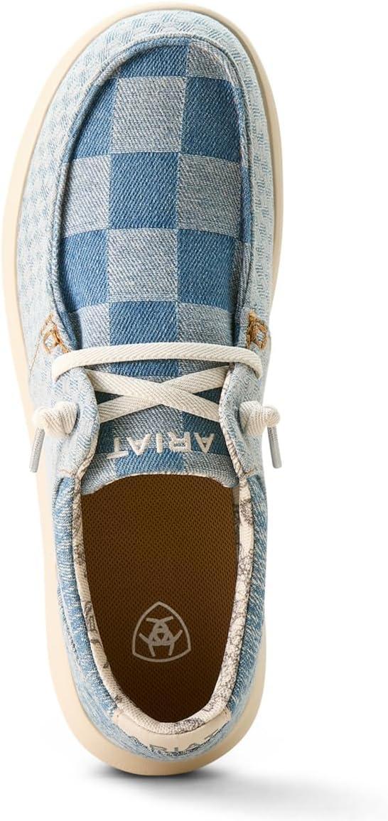 imageARIAT Unisex Youth Hilo ShoeMixed Light Checkered Denim