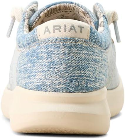 imageARIAT Unisex Youth Hilo ShoeMixed Light Checkered Denim