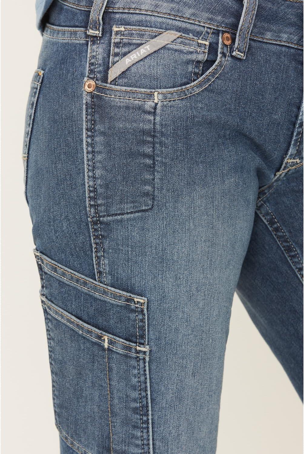 imageARIAT Womens Rebar Durastretch Raven Boot Cut JeanSofia