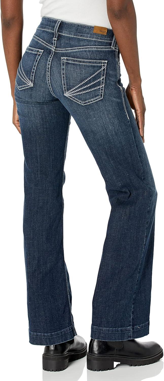 imageARIAT Womens Trouser Perfect Rise Aisha Wide Leg JeanBlue