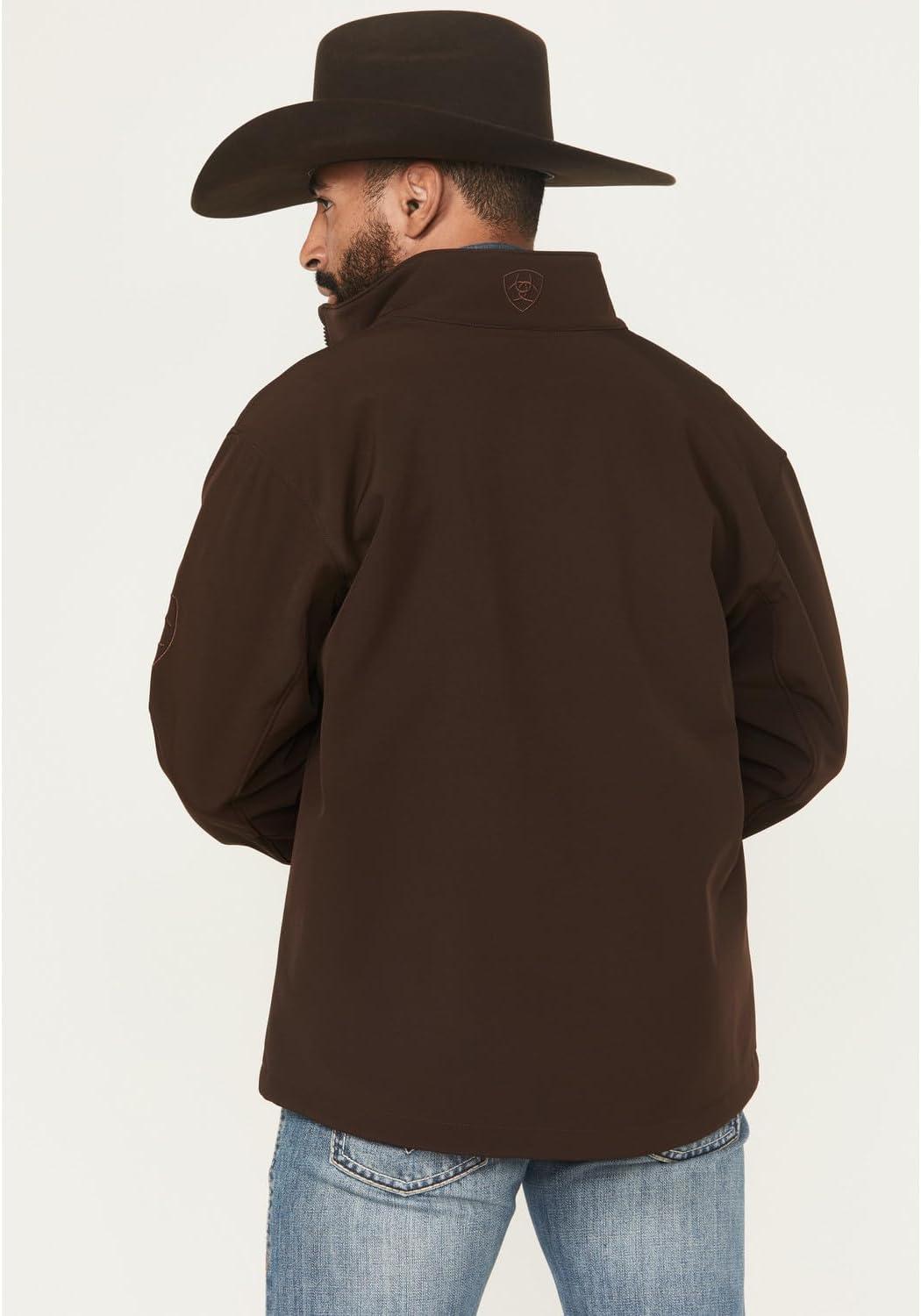 imageARIAT mens Logo Softshell JacketBrown