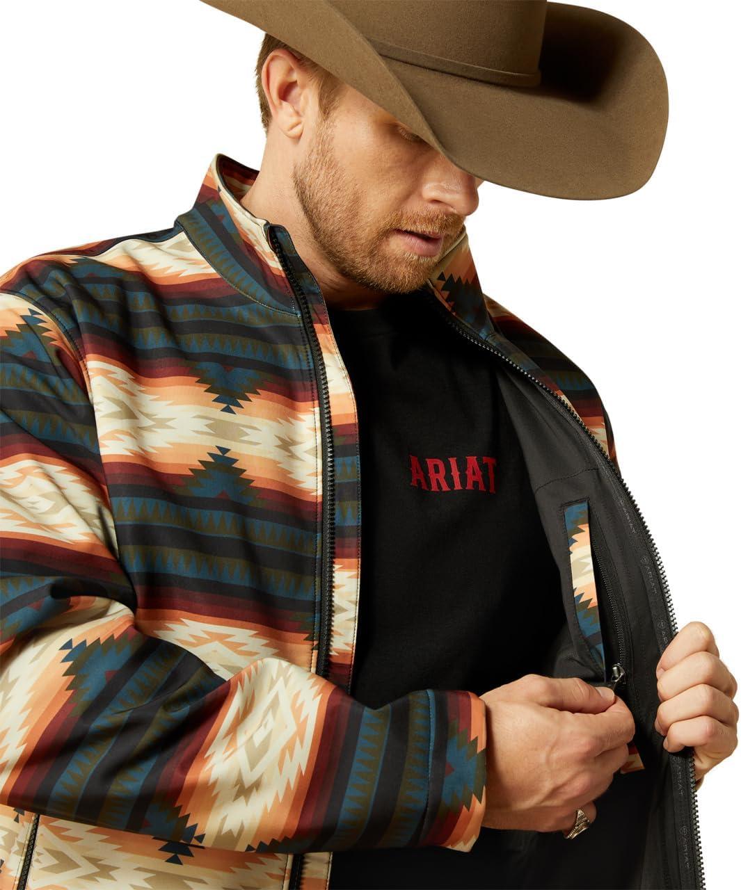 imageARIAT mens Logo Softshell JacketRed Southwest