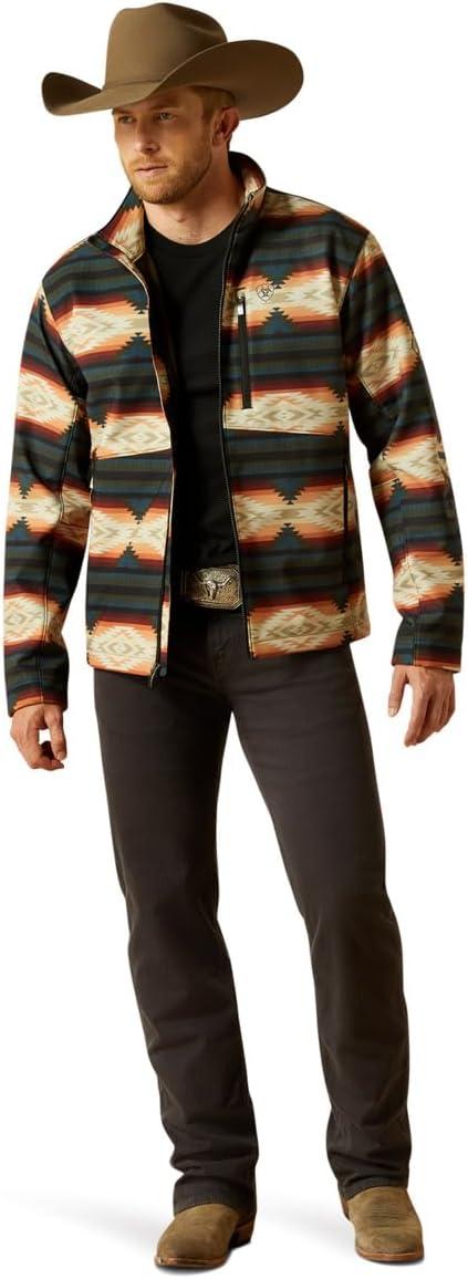 imageARIAT mens Logo Softshell JacketRed Southwest