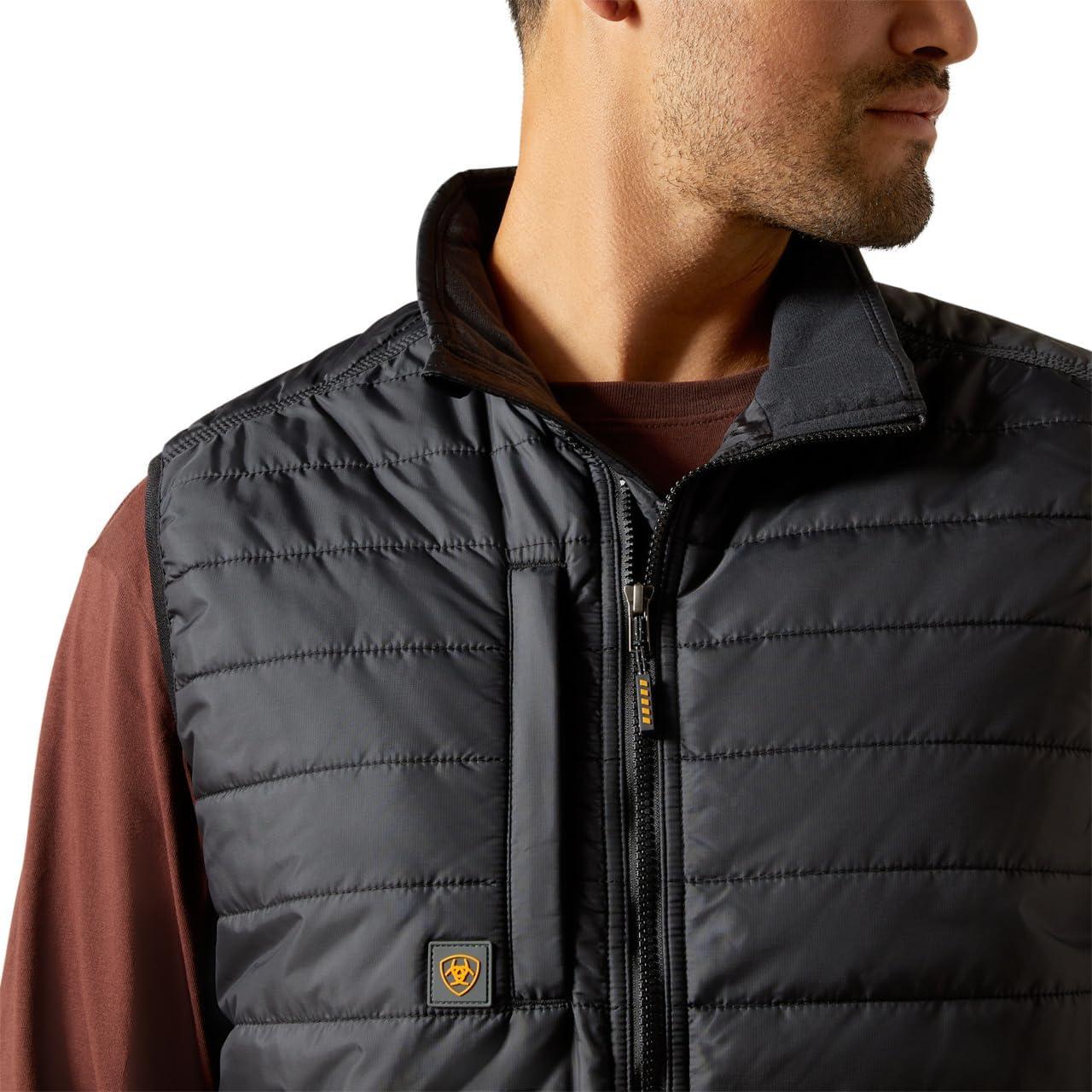 imageARIAT mens Rebar Cordura Ripstop Lightweight Insulated VestBlack