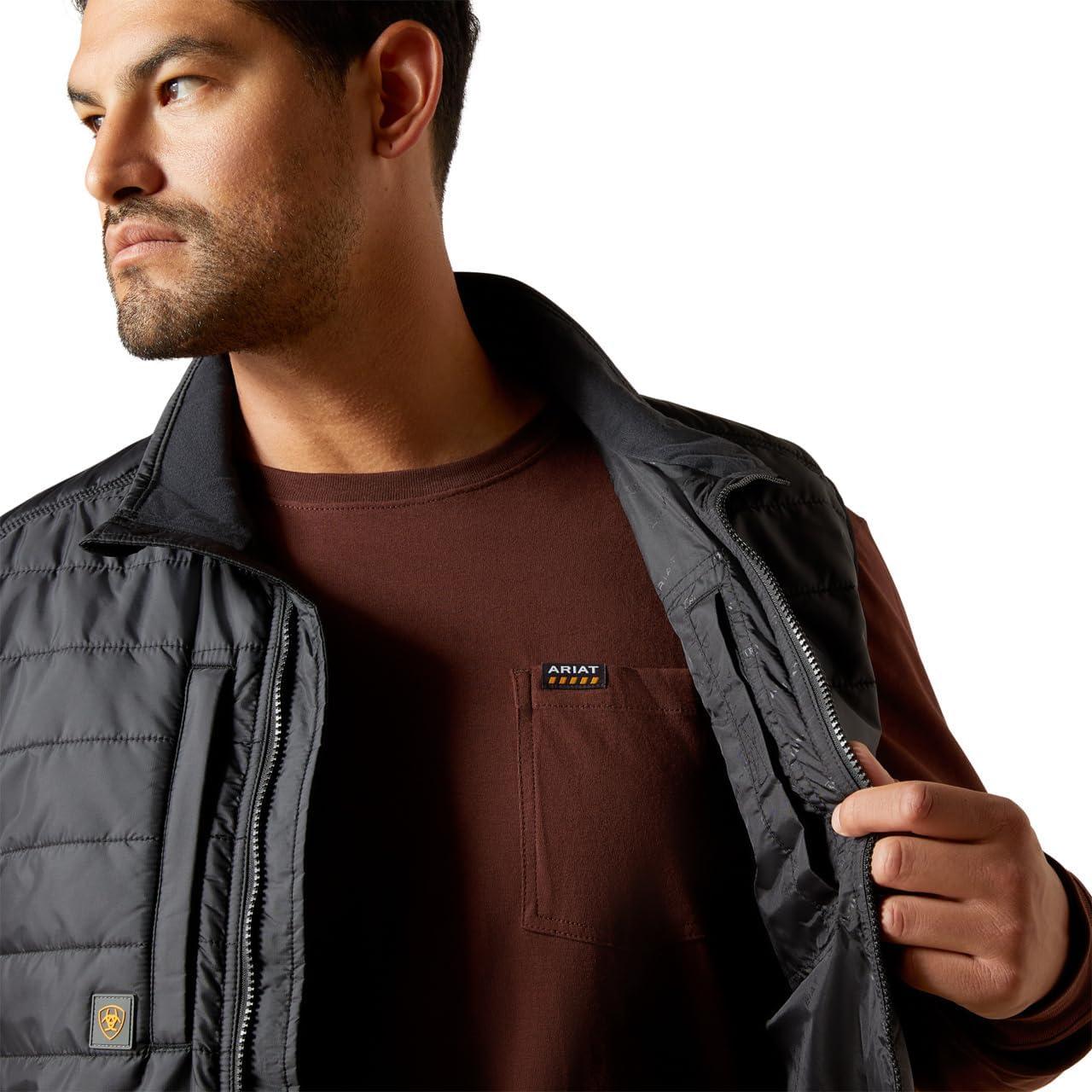 imageARIAT mens Rebar Cordura Ripstop Lightweight Insulated VestBlack