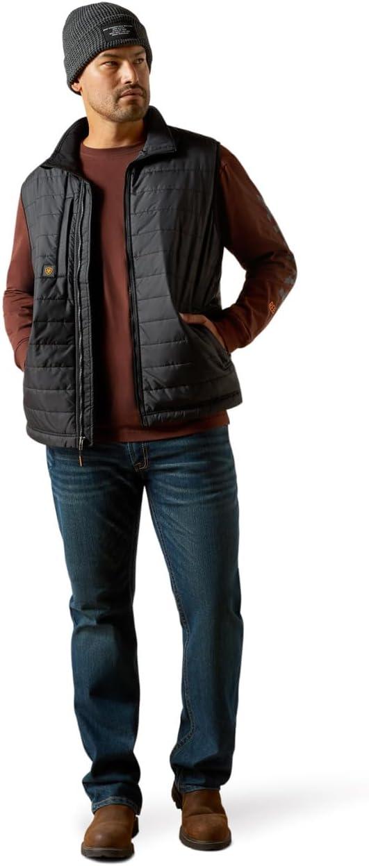 imageARIAT mens Rebar Cordura Ripstop Lightweight Insulated VestBlack