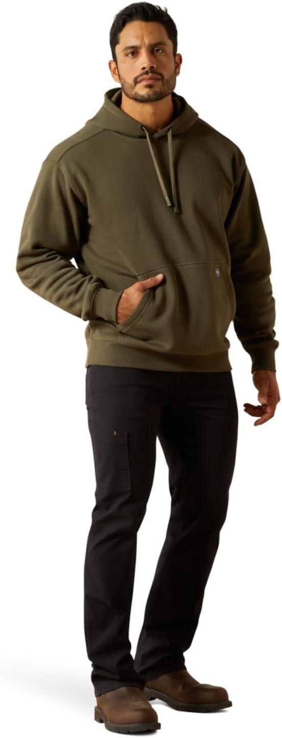 imageARIAT mens Rebar Lightweight Logo HoodieGrape Leaf