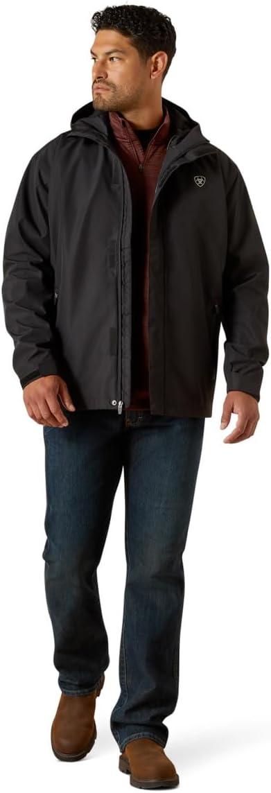 imageARIAT mens Rebar Stormshell Waterproof JacketBlack
