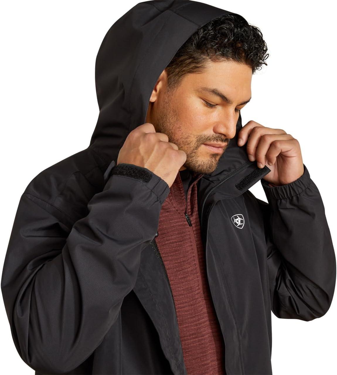 imageARIAT mens Rebar Stormshell Waterproof JacketBlack