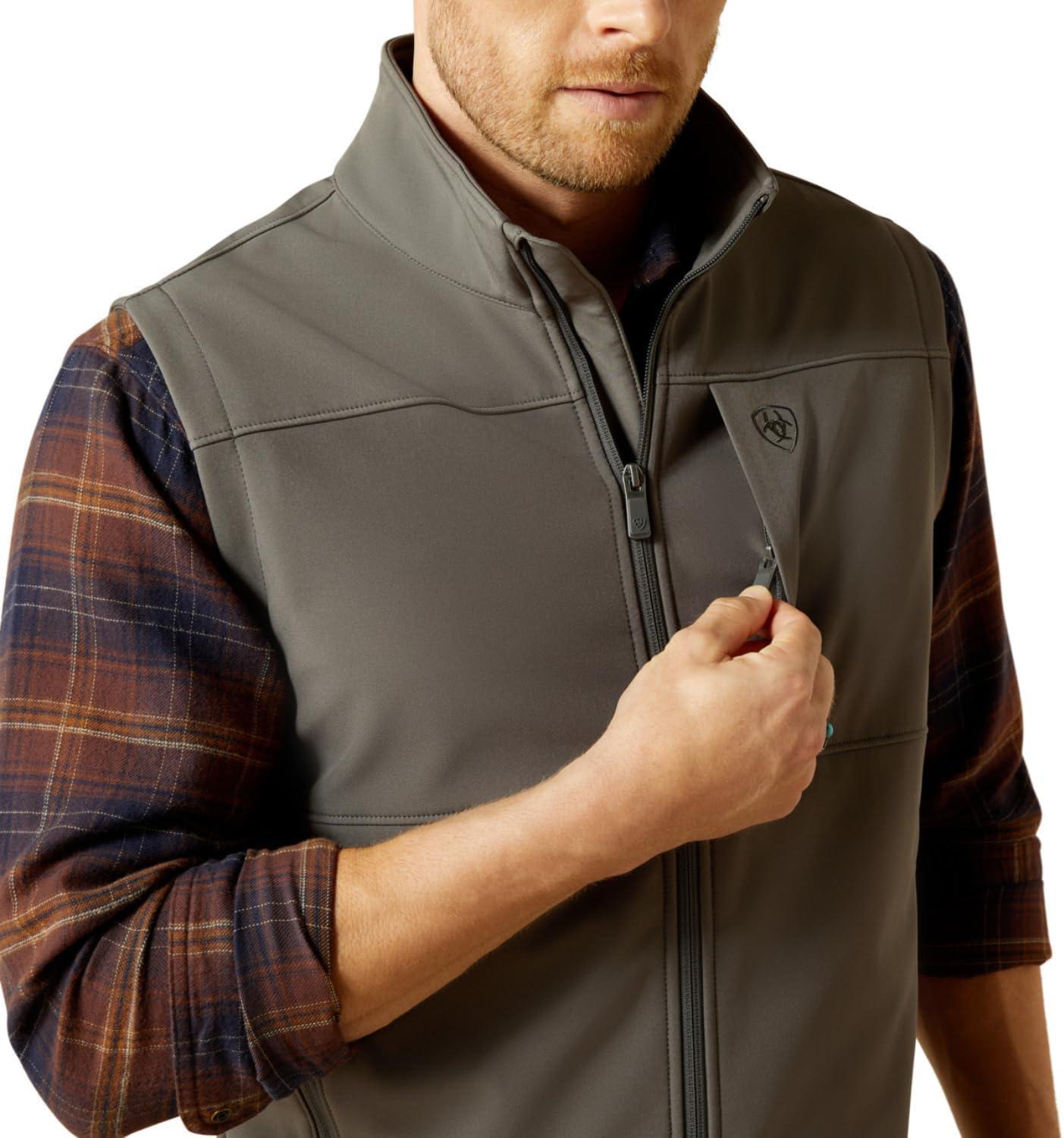 imageARIAT mens Vernon Softshell VestGrey