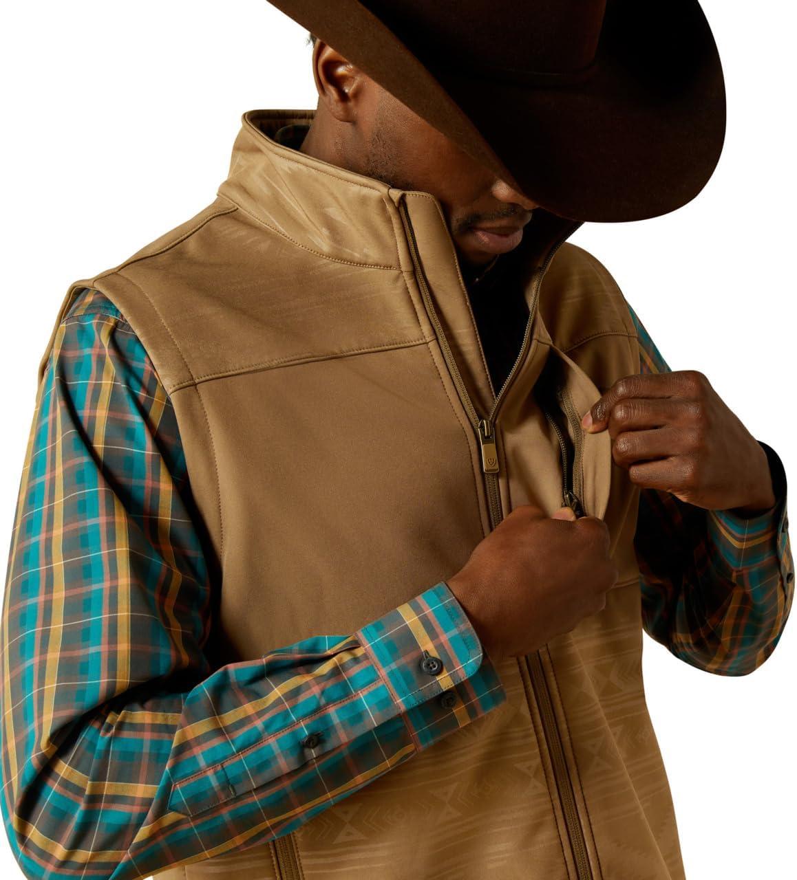 imageARIAT mens Vernon Softshell VestKhaki Southwest