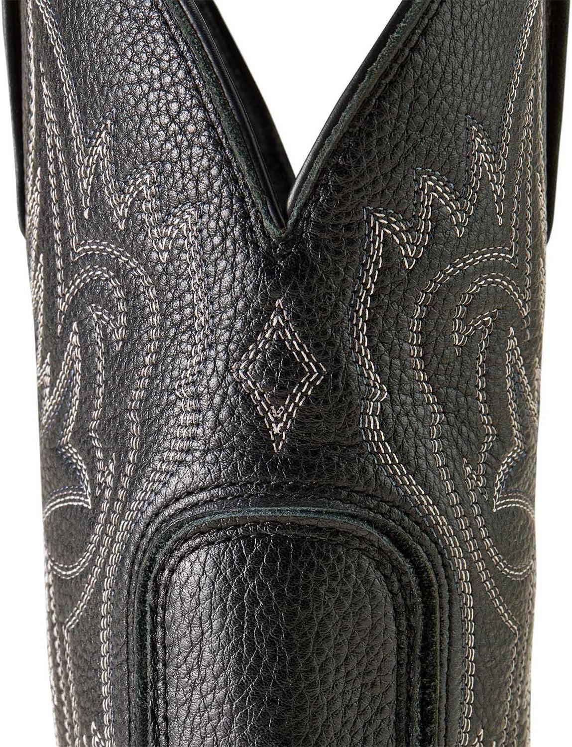 imageARIAT mens Western Big Rig Wide Square Toe Cowboy BootBlack Deertan