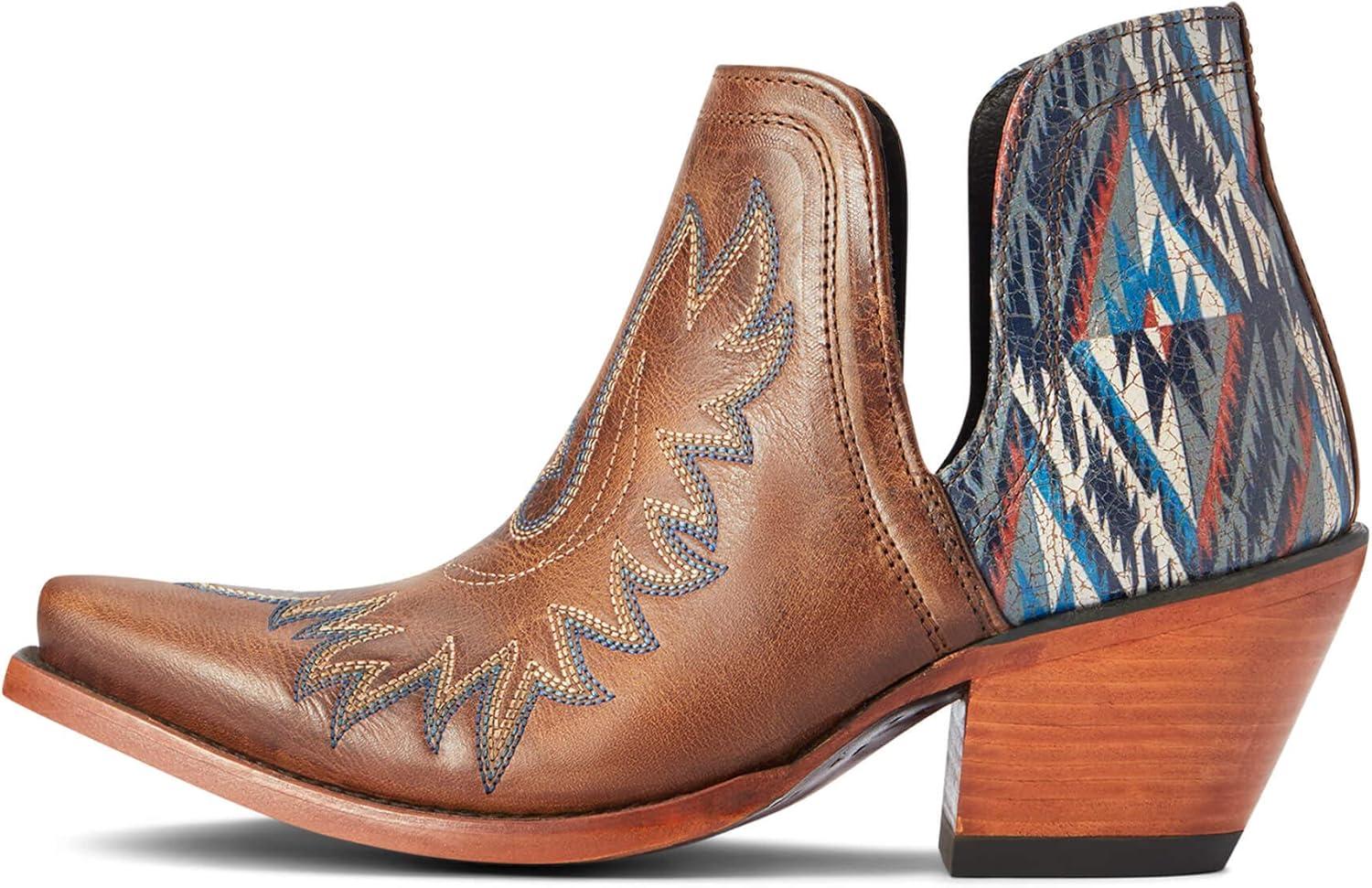 imageARIAT womens Dixon Chimayo Western BootFiery Tan