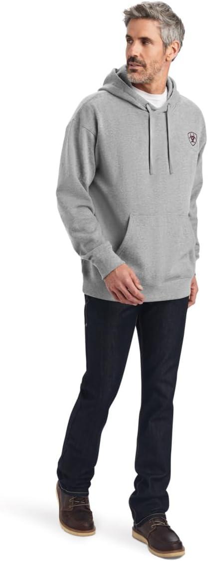 imageAriat Mens Hooded SweatshirtHeather Grey
