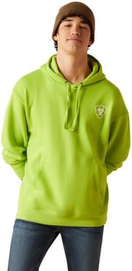 imageAriat Mens Hooded SweatshirtRoundabout Macaw Green