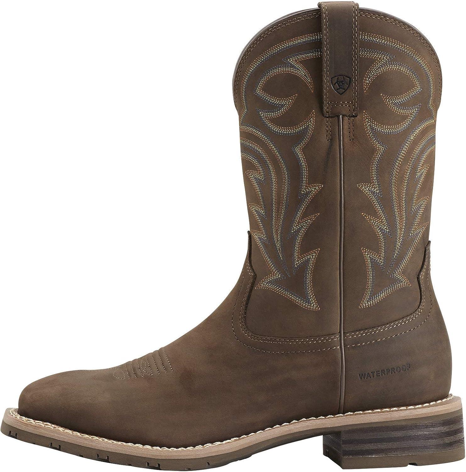 imageAriat Mens Hybrid Rancher H2OOily Distressed Brown