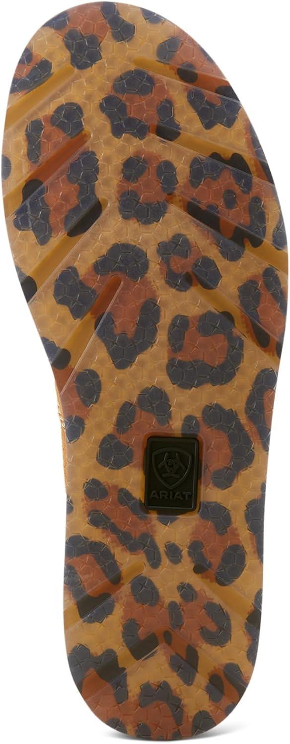 imageAriat Womens Cruiser Casual ShoeCream Cheetah Hair onDark Tan Suede