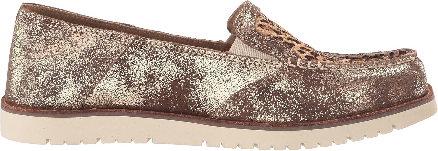imageAriat Womens Cruiser Casual ShoeGolden BrownMini Leopard