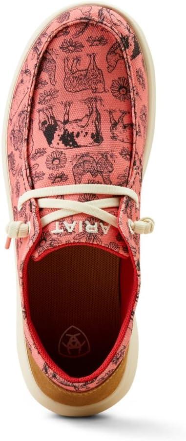 imageAriat Womens Hilo Milton MenascoDark Tan SuedeCoral Livestock