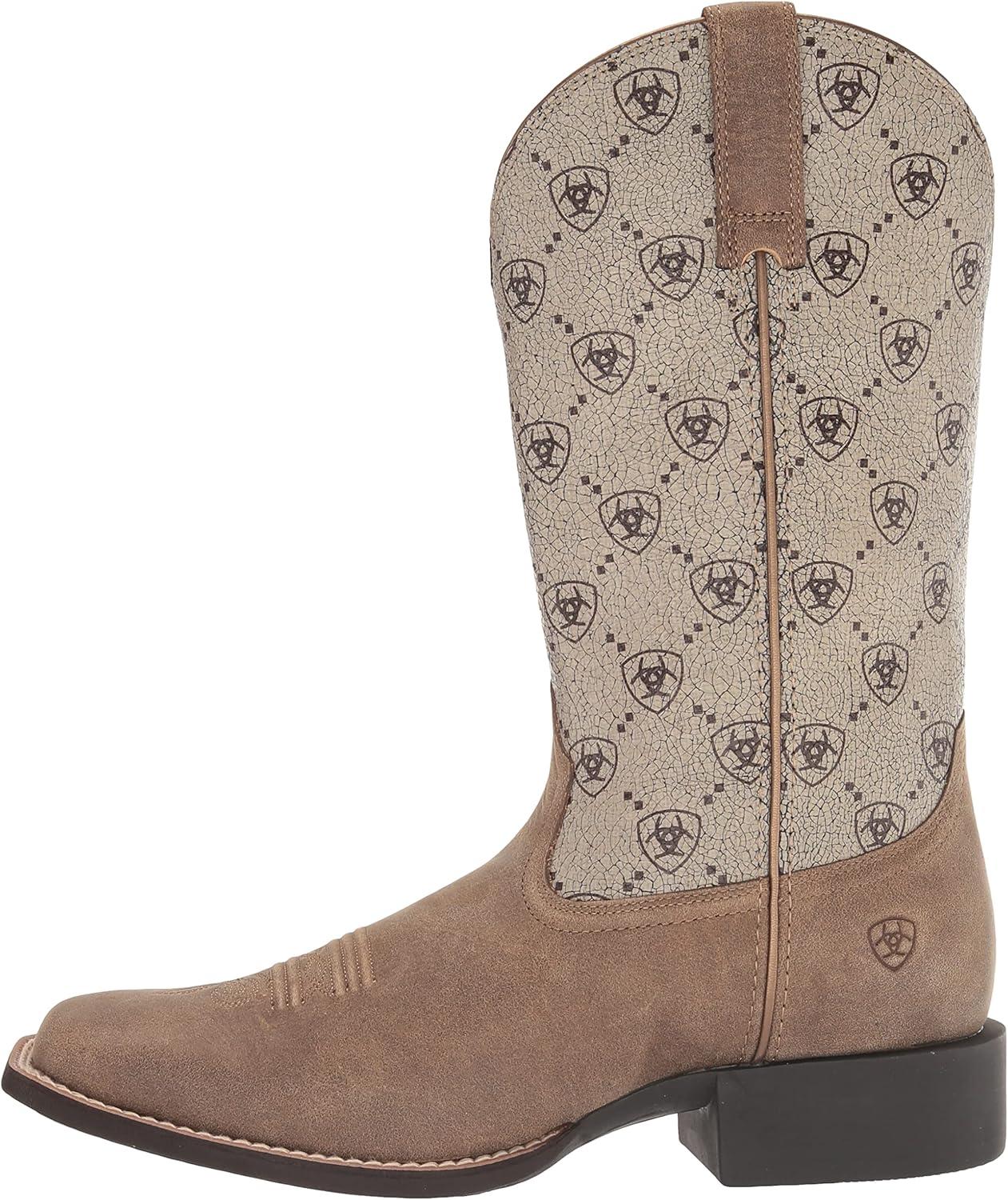 imageAriat Womens Round Up Square BootBrown BomberAriat Logo