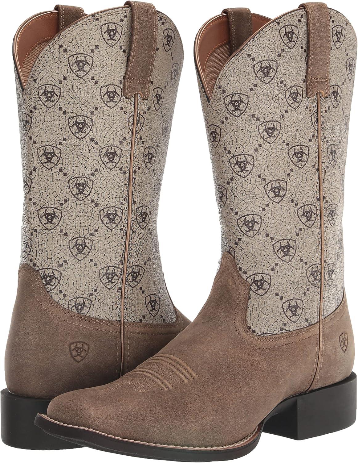 imageAriat Womens Round Up Square BootBrown BomberAriat Logo