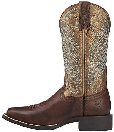 imageAriat Womens Round Up Square BootYukon Brown