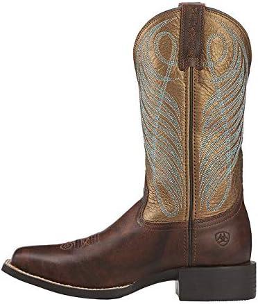 imageAriat Womens Round Up Square BootYukon BrownBronze