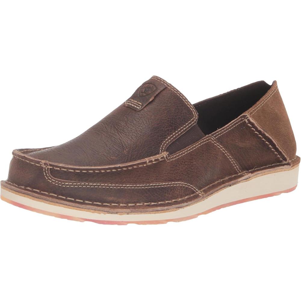 imageARIAT Mens Cruiser Boat ShoeRowdy RustTan