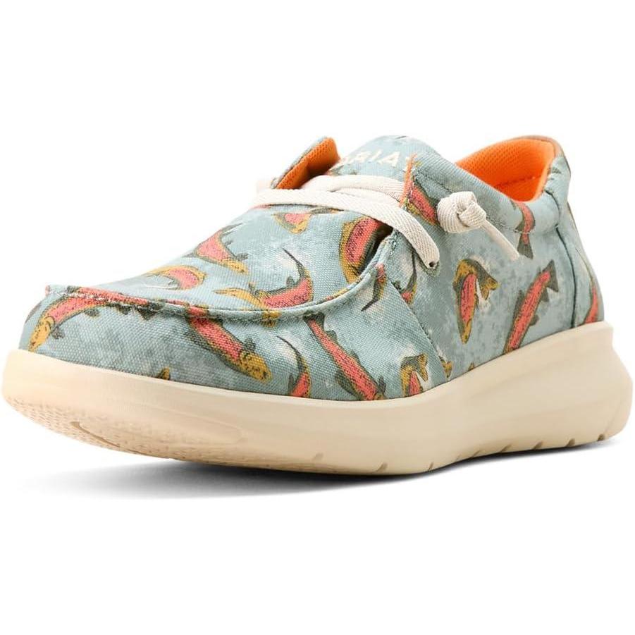 imageARIAT Mens Hilo Stretch SneakerOlive Rainbow Trout