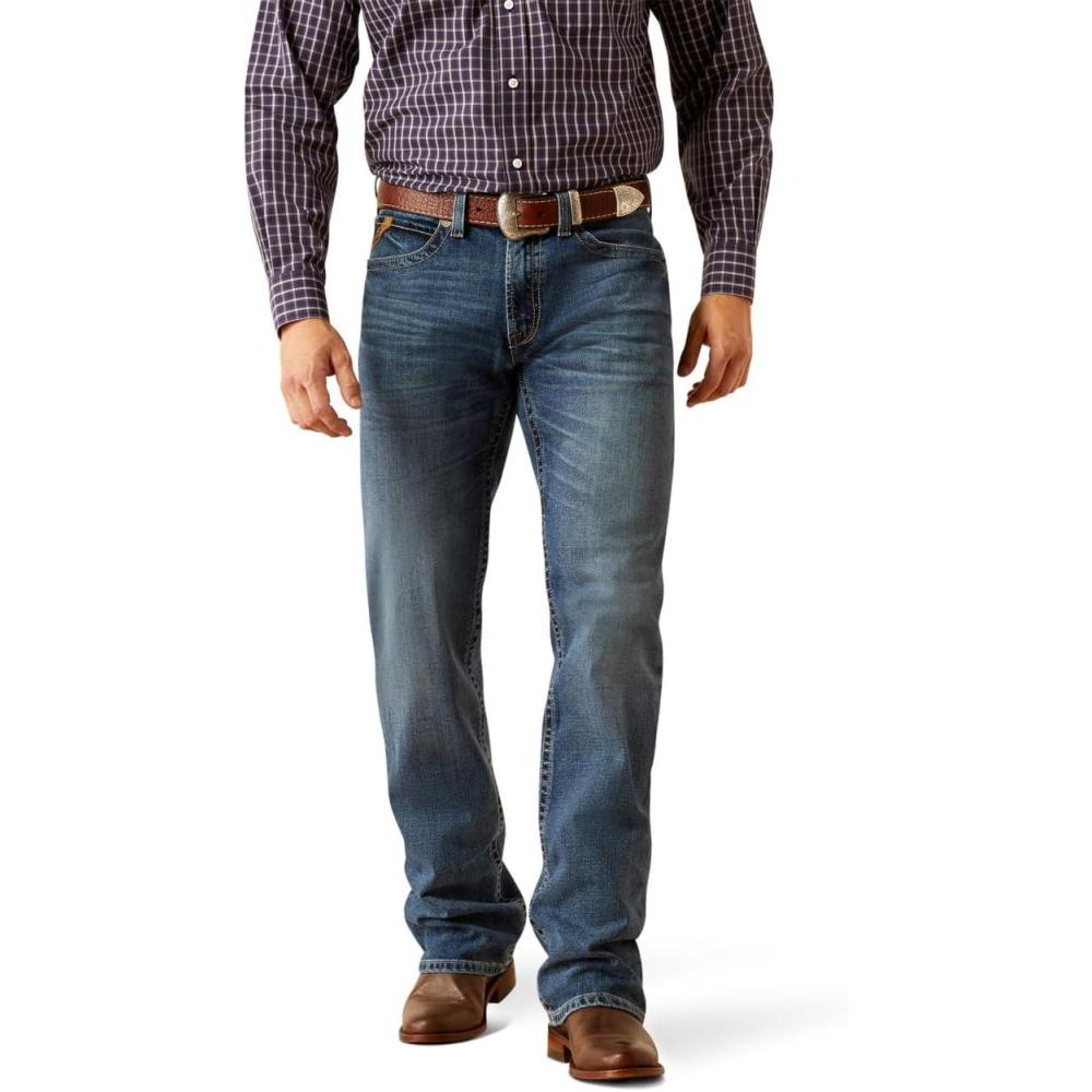 imageARIAT Mens M4 Relaxed Stretch Goldfield Boot Cut JeanLivermore