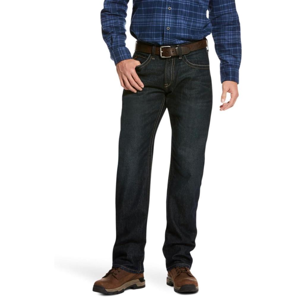 imageARIAT Mens Mns Rebar M4 Durastrtch Bsc Boot Jn RnsJeansCobalt