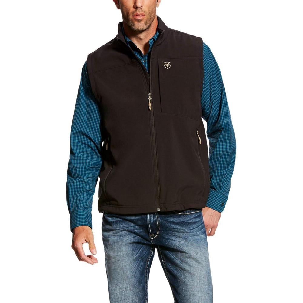 imageARIAT Mens Vernon 20 Softshell VestCoffee Bean