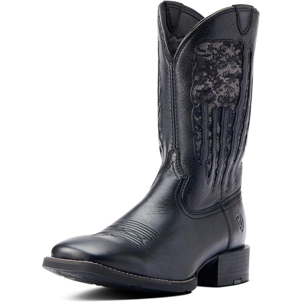 imageARIAT Sport My Country Venttek Mens BootBlack Deertan