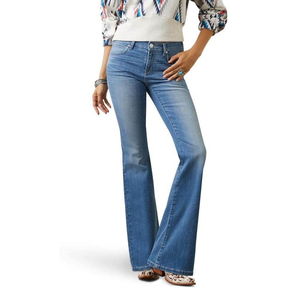 imageARIAT Womens Perfect Rise Katie Flare Louisiana JeanLouisiana