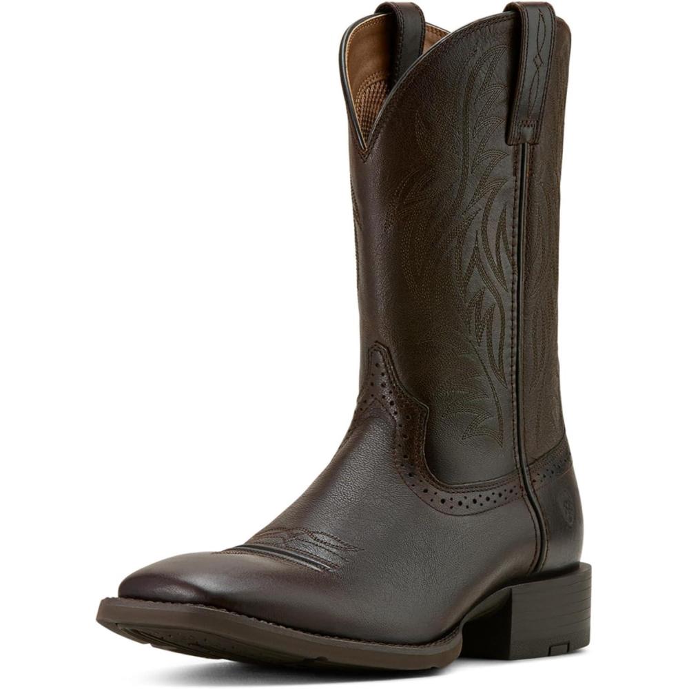 imageARIAT Workhog Wide Square Toe H2O Mens BootBurnished Chocolate