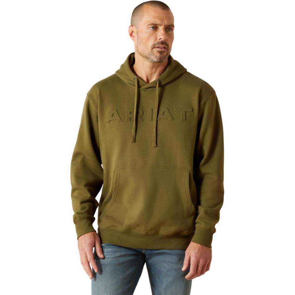 imageARIAT mens Ariat Embossed Logo HoodieWinter Moss